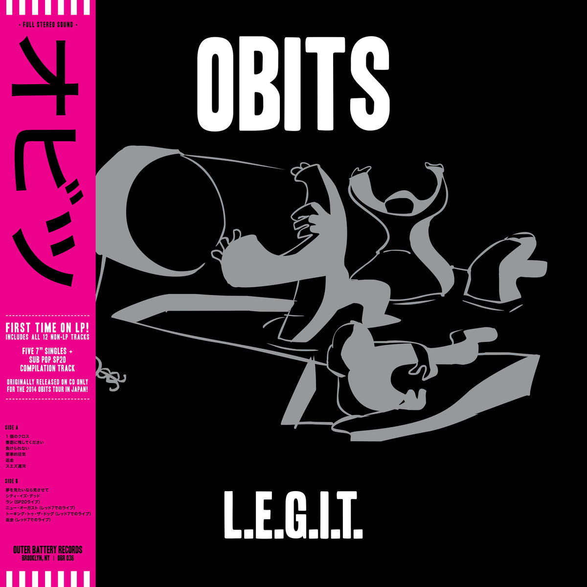 Obits - L.E.G.I.T. LP – Outer Battery Records